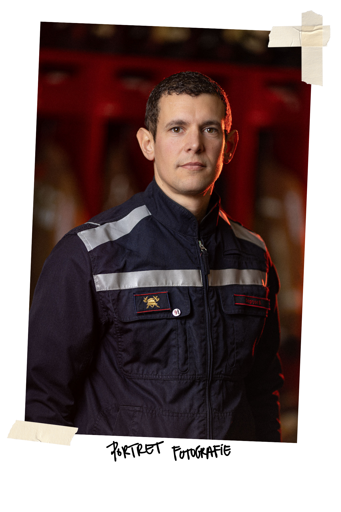 brandweerman, portret brandweer, portretfotografie, Torhout, portretfotograaf Torhout